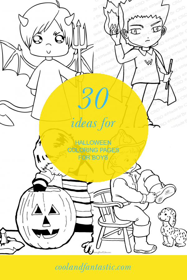 30 Ideas for Halloween Coloring Pages for Boys - Home, Family, Style